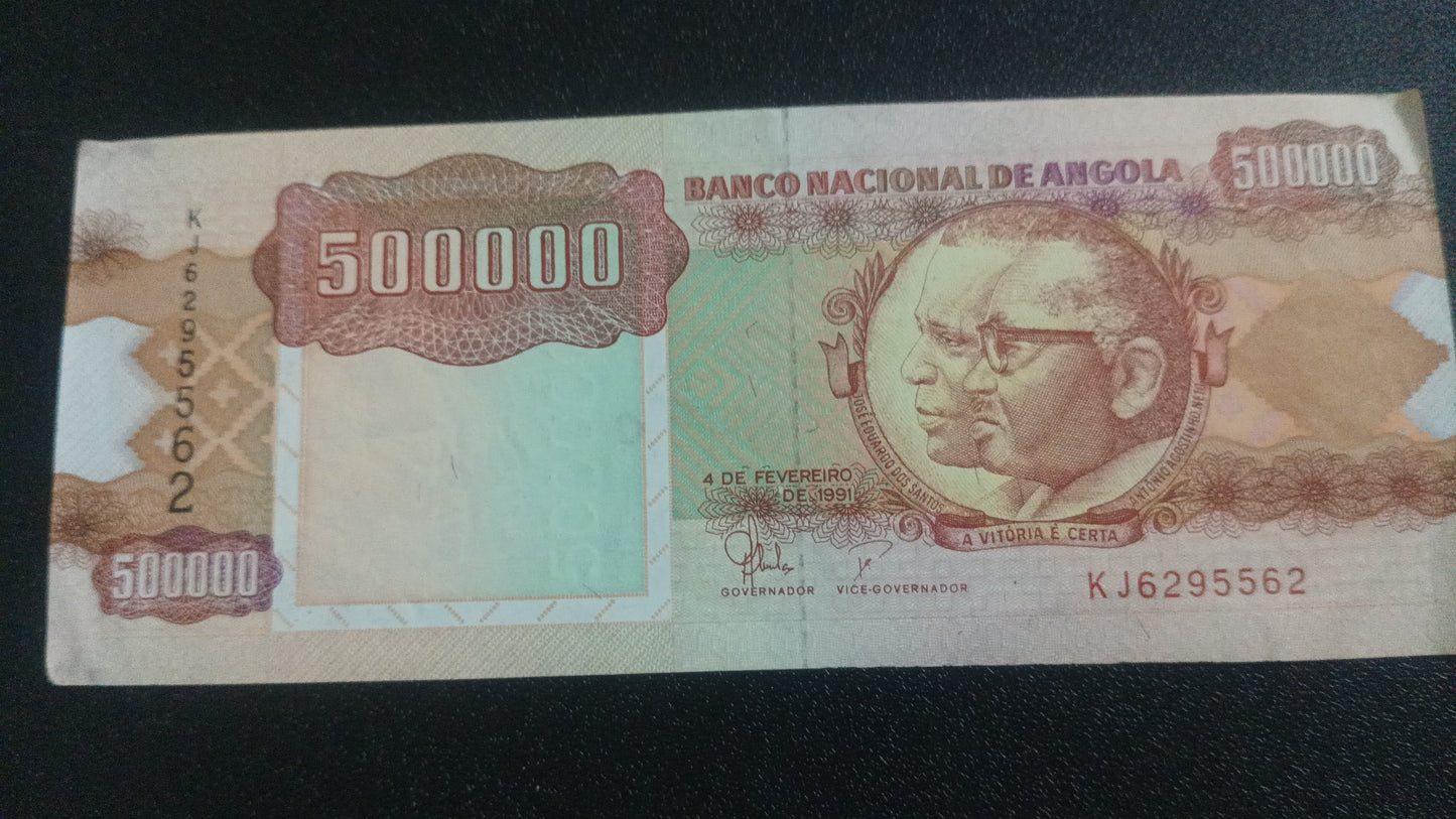 50000 Kwanzas 1991 AUNC - Angola : Scarce