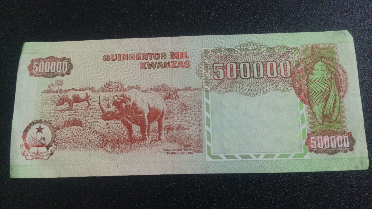 50000 Kwanzas 1991 AUNC - Angola : Scarce