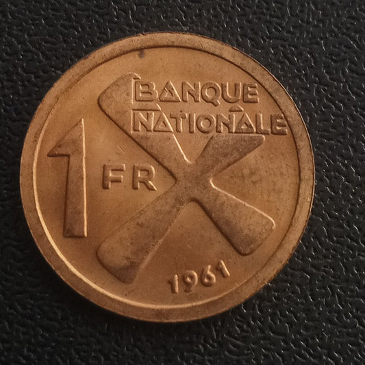 1 Franc 1961 AUNC - Katanga (Ref : 130104)