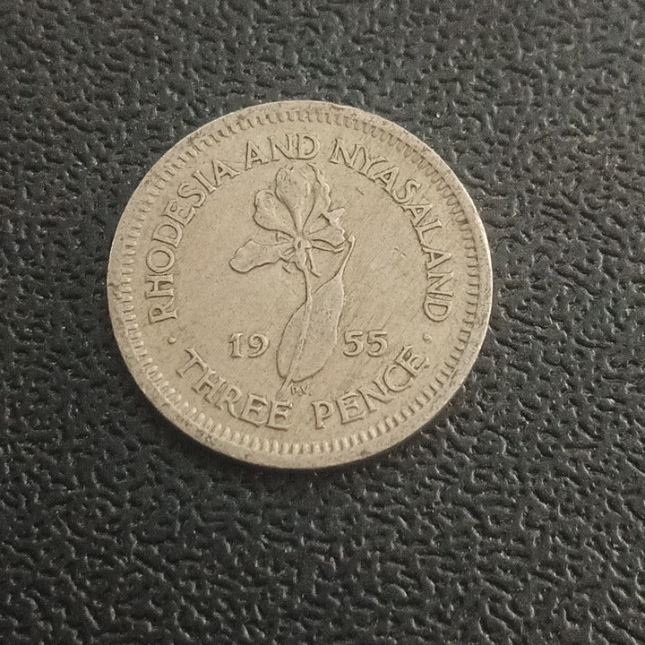 3 Pence 1955 - Rhodesia & Nyasaland (Ref : 140105)