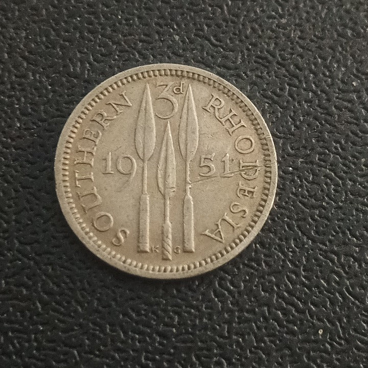 3 Pence 1951 - Southern Rhodesia  (Ref : 140103)