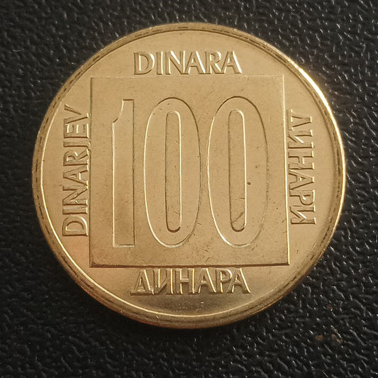 100 Dinara 1989 UNC - Yugoslavia