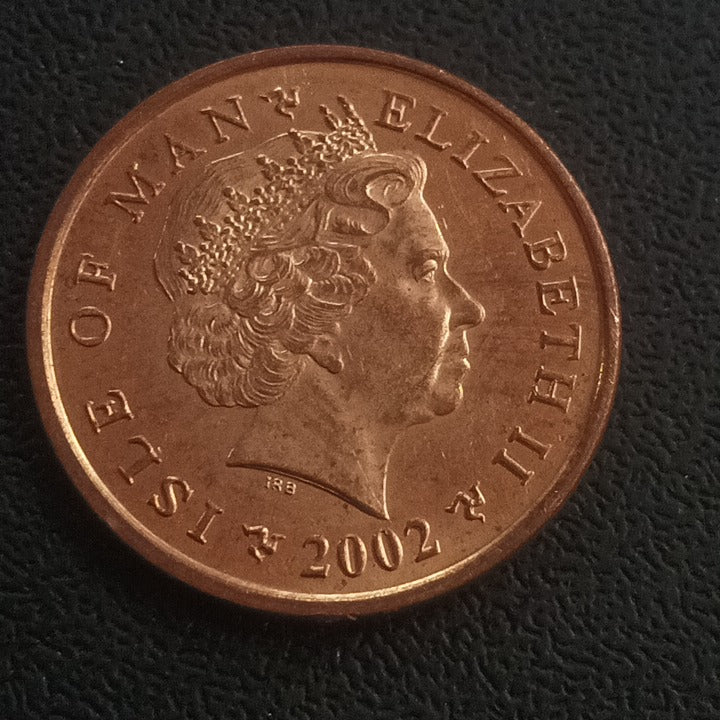 2 Pence 2002 UNC (Manx Lugger Fishing Boat) - Isle of Man