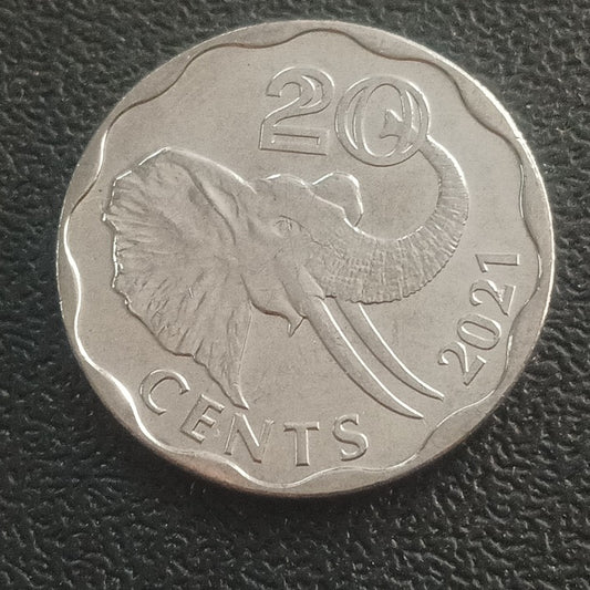 20 Cents 2021 UNC - Eswatini (Formerly Swaziland)
