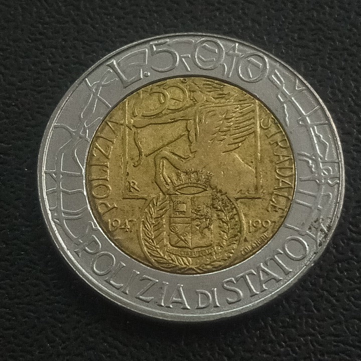 500 Lire 1997 (Italian Traffic Police) - Italy : Circulating Commemorative Coin