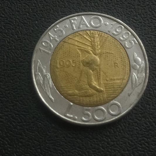500 Lire 1995 (FAO) XF- San Marino