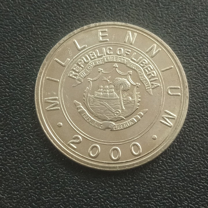 5 Dollars 2000 XF+ (Year of the Rabbit) - Liberia : Non Circulating Coin