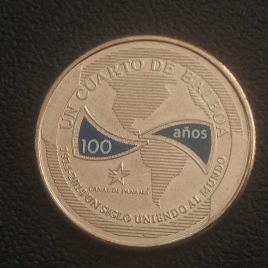 1/4 Balboa 2016 UNC (100 Years of Panama Canal) - Panama