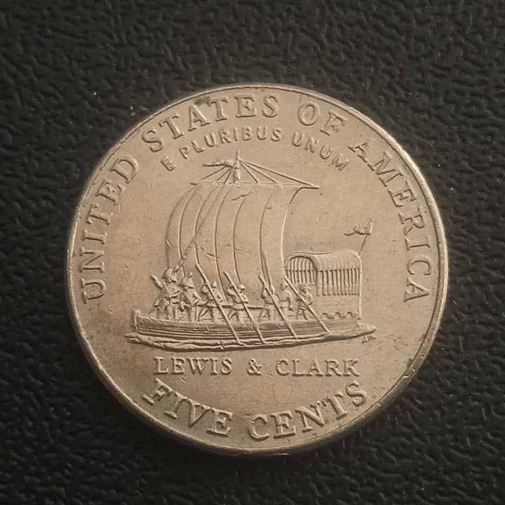 5 Cents - U.S.A Westward Journey -Keel Boat - Circulating Commemorative