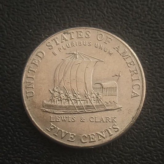 5 Cents - U.S.A Westward Journey -Keel Boat - Circulating Commemorative