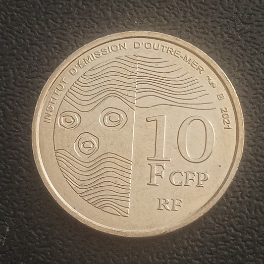 10 Francs CFP 2021 AUNC - French Pacific Territories