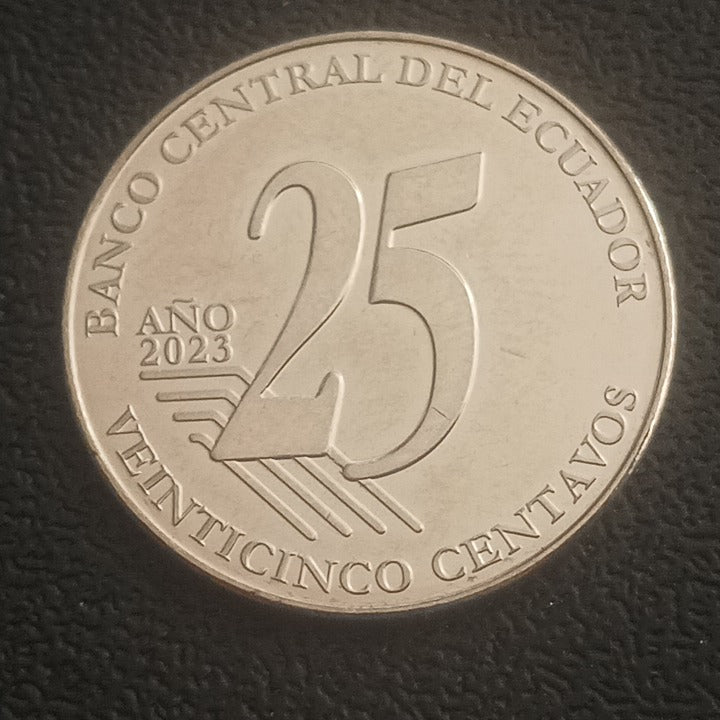 25 Centavos (Alberto Spencer) 2023 UNC - Ecuador