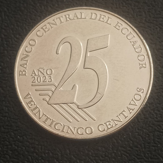 25 Centavos (Alberto Spencer) 2023 UNC - Ecuador