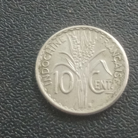 10 Cents- French Indochina (Scarce)