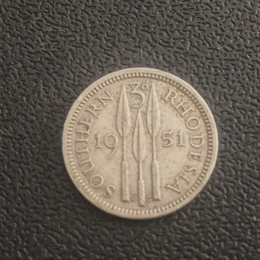 3 Pence 1951 - Southern Rhodesia  (Ref :101101)