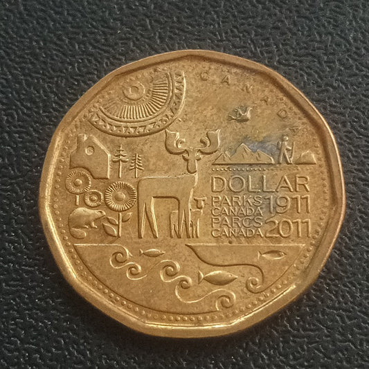1 Dollar  2011 (Centenary of Parks Canada) - Canada Circulating Commemorative coin