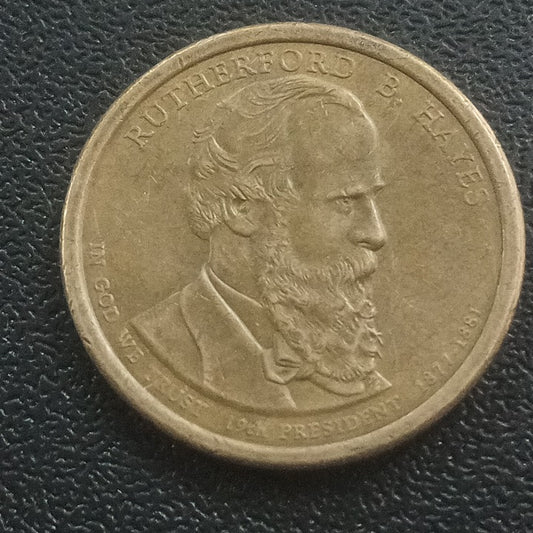1 Dollar (Rutherford B. Hayes - 19th President - 1877-1881) - U.S.A  Presidential $1 Coin Program