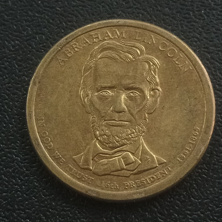 1 Dollar (Abraham Lincoln - 16th President - 1861-1865) - U.S.A  Presidential $1 Coin Program