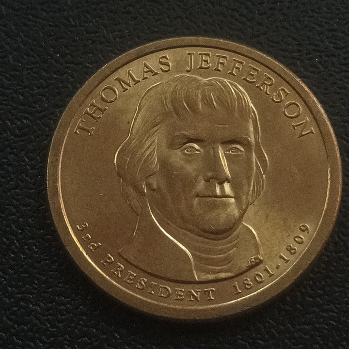 1 Dollar (Thomas Jefferson - 3rd President - 1801-1809) - U.S.A  Presidential $1 Coin Program