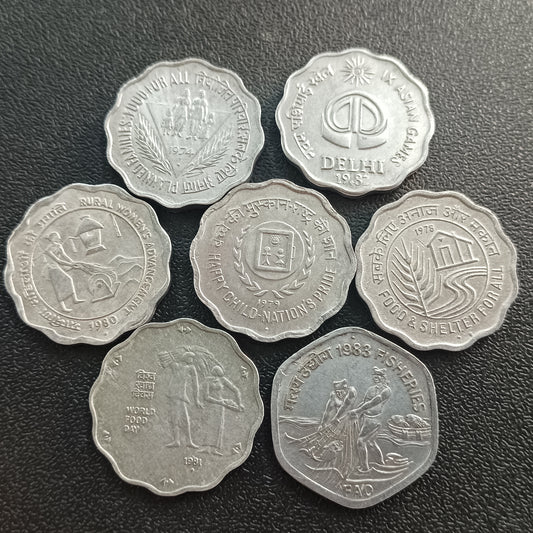 Lot of 7 High Grade Aluminum Commemorative Coins - (Ref : AUC1483)