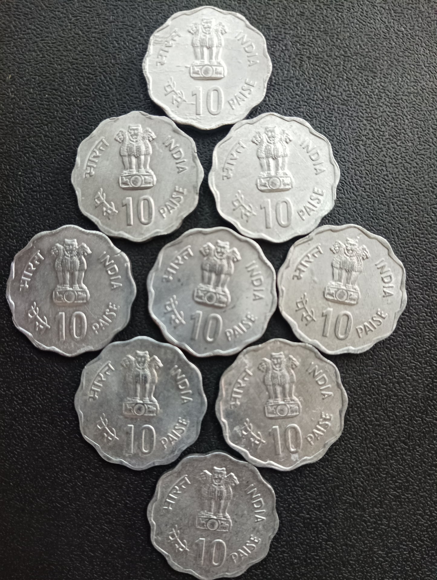 Lot of 9 High Grade Coins - 10 Paise Rural Women Development - (Ref : AUC0783)