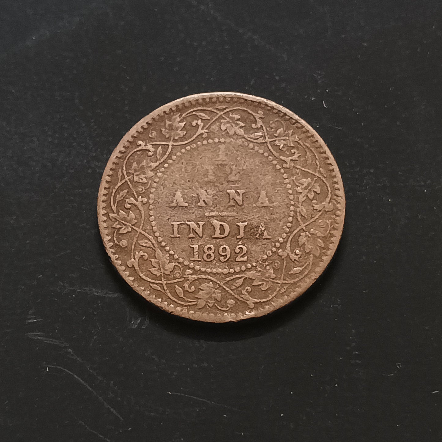 1/12 Anna 1892 Victoria Scarce- (Ref : AUC1529)