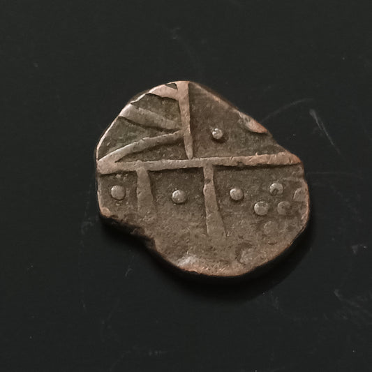 1/2 Paisa - Bhupal Singh (1938-1941) - Princely State of Mewar-(Ref :AUC1315)
