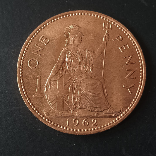 1 Penny 1962 XF+ - United Kingdom (Ref : AUC1332)