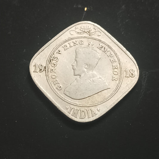 2 Anna 1918 George V Bombay - (Ref : AUC1340)