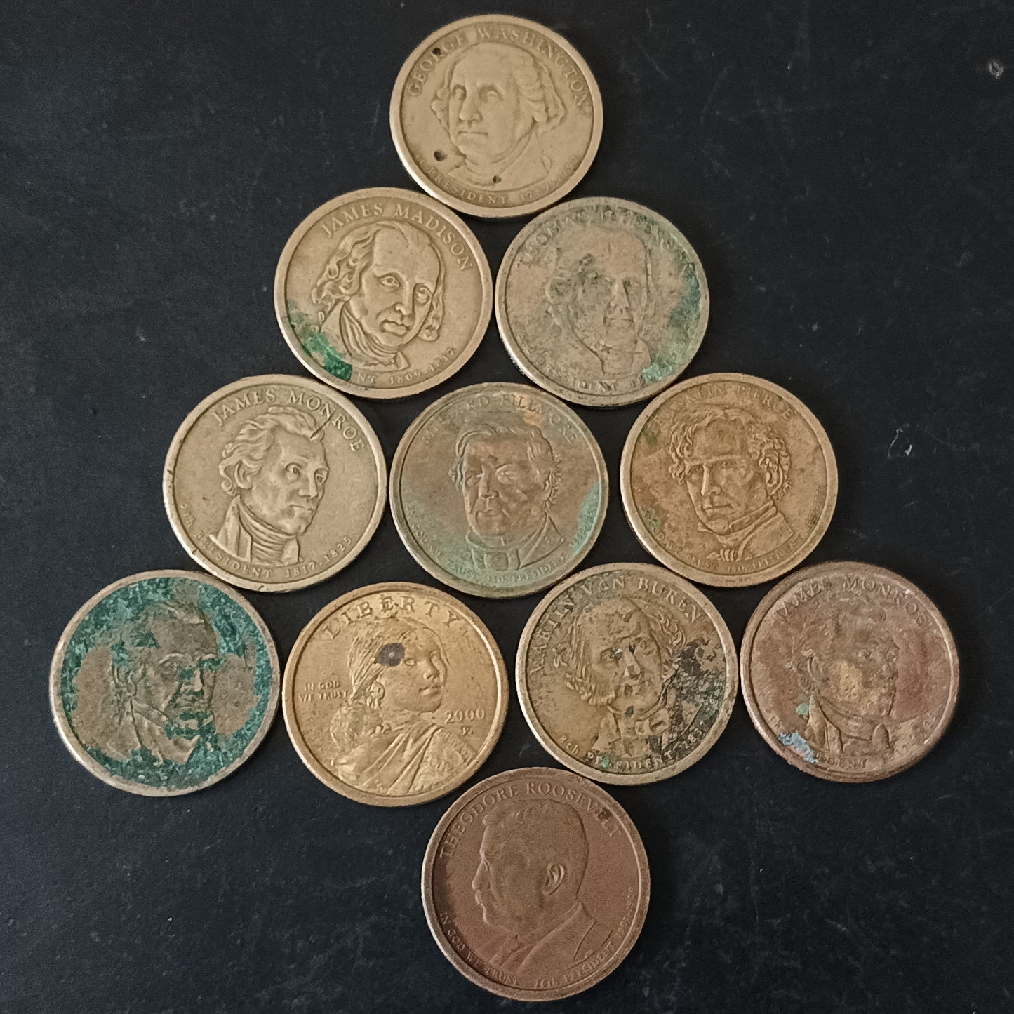 Lot of 11 Coins - 1 Dollar USA mix - (Ref :AUC1758)