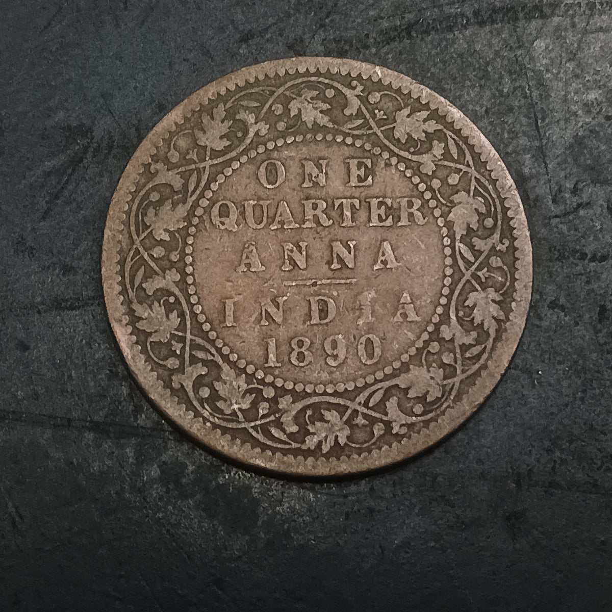 1/4 Anna 1890 Victoria - British India (Ref : AUC2021)