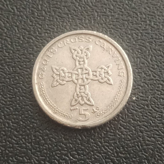5 Pence - Elizabeth II (Gaut's Cross) - Isle of Man