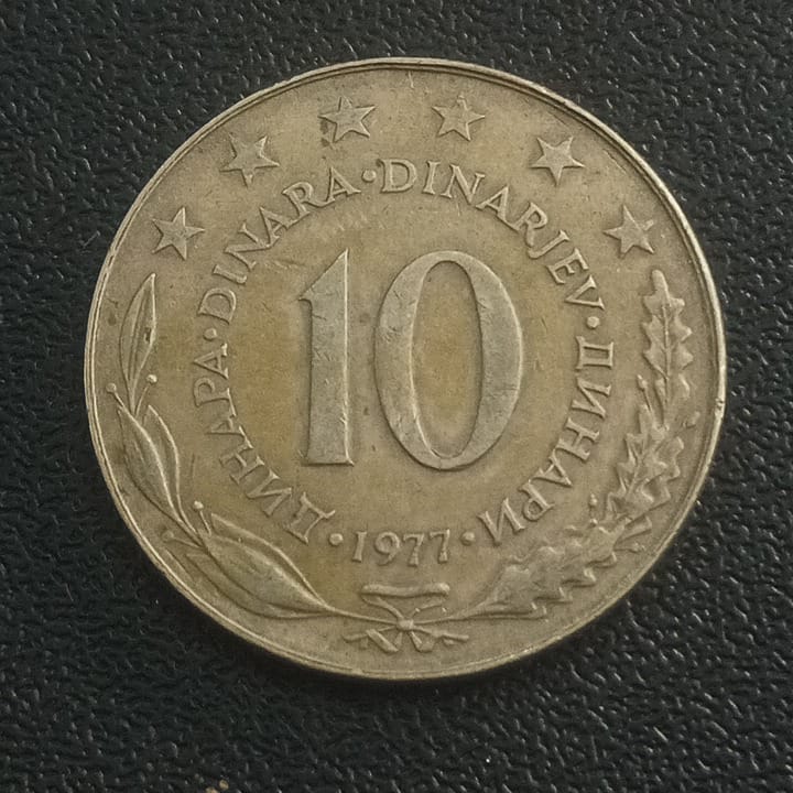 10 Dinara 1977 - Yugoslavia