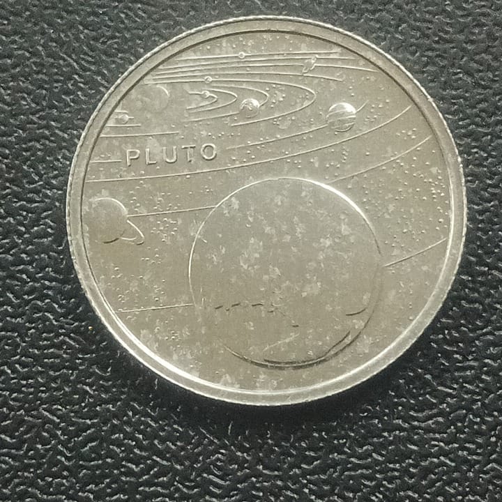 1 Kurus 2022 UNC (Pluto - Solar System Planets Series) - Turkey : Non Circulating Commemorative