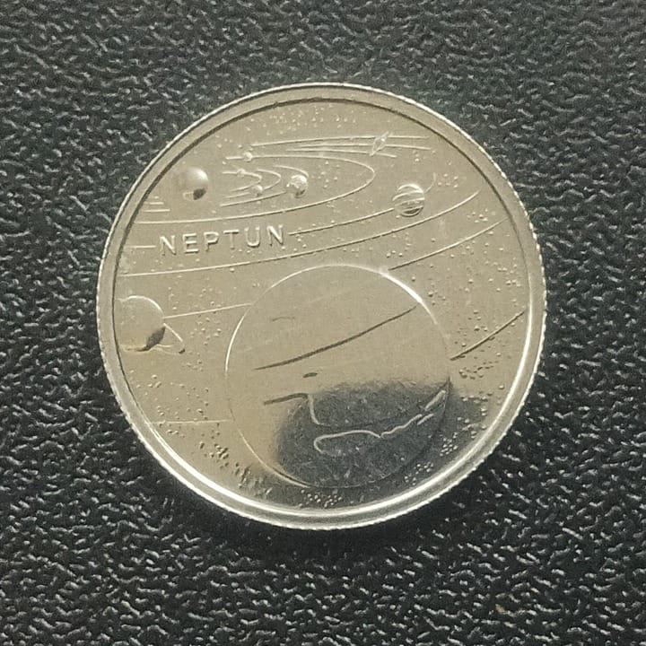 1 Kurus 2022 UNC (Neptune - Solar System Planets Series) - Turkey : Non Circulating Commemorative