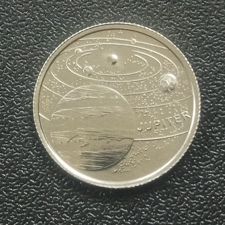 1 Kurus 2022 UNC (Jupiter - Solar System Planets Series) - Turkey : Non Circulating Commemorative