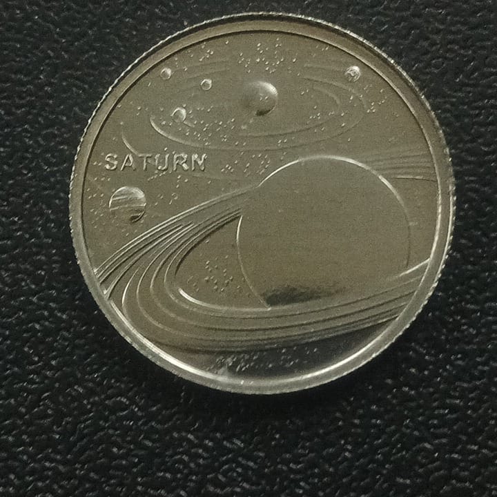1 Kurus 2022 UNC (Saturn - Solar System Planets Series) - Turkey : Non Circulating Commemorative