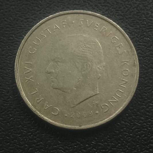1 Krona 2009 - Carl XVI Gustaf (Separation from Finland) - Sweden Circulating Commemmorative Coin