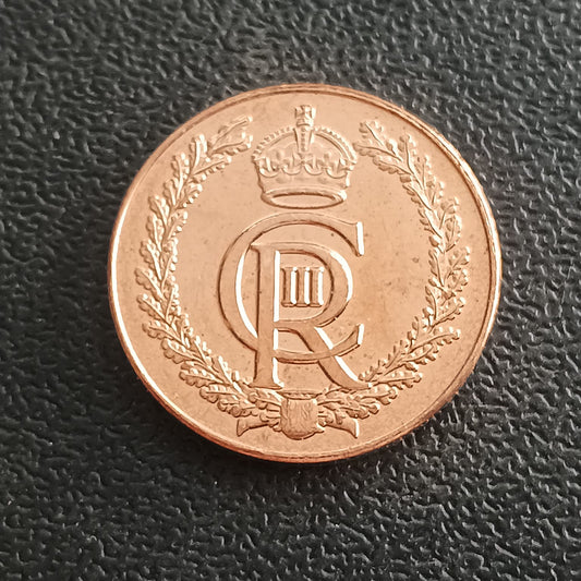 1 Penny - Charles III Coronation 2024 AUNC - Gibraltar