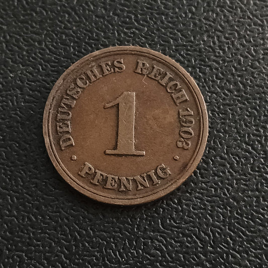 1 Pfennig (type 2 - small shield) - Germany