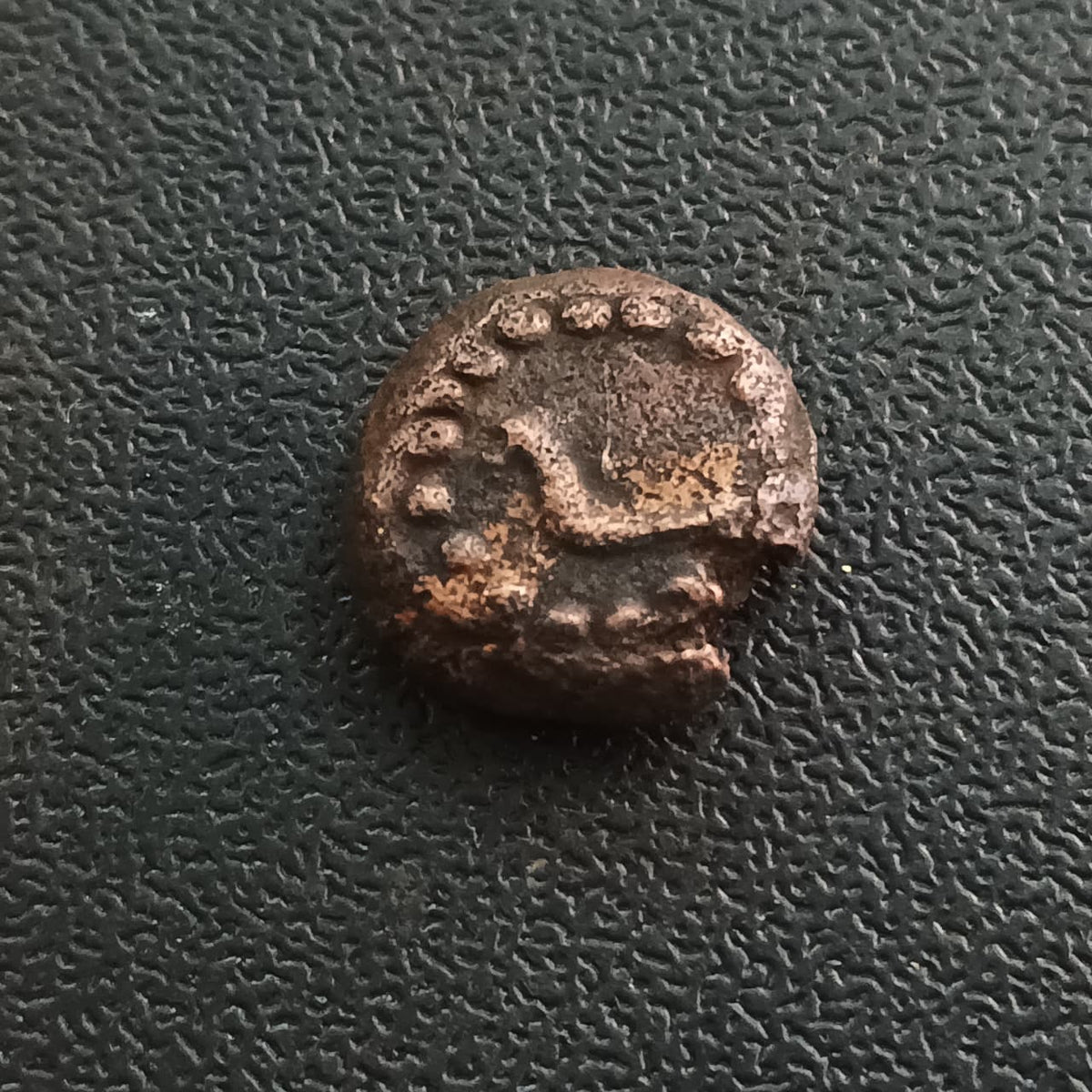 1 Kasu 1680 AD (Year 7 of rule) Chikka Devaraja - Kingdom of Mysore (Ref : AUC2002)
