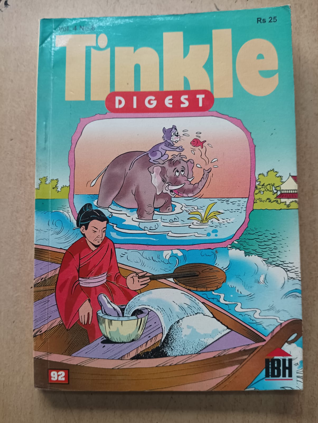 Tinkle Digest Vol 4  No 8 - (Preowned Good Condition)