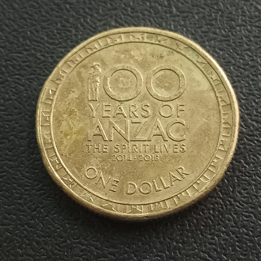 1 Dollar 2014 (100 Years of the ANZAC Spirit) - Australia