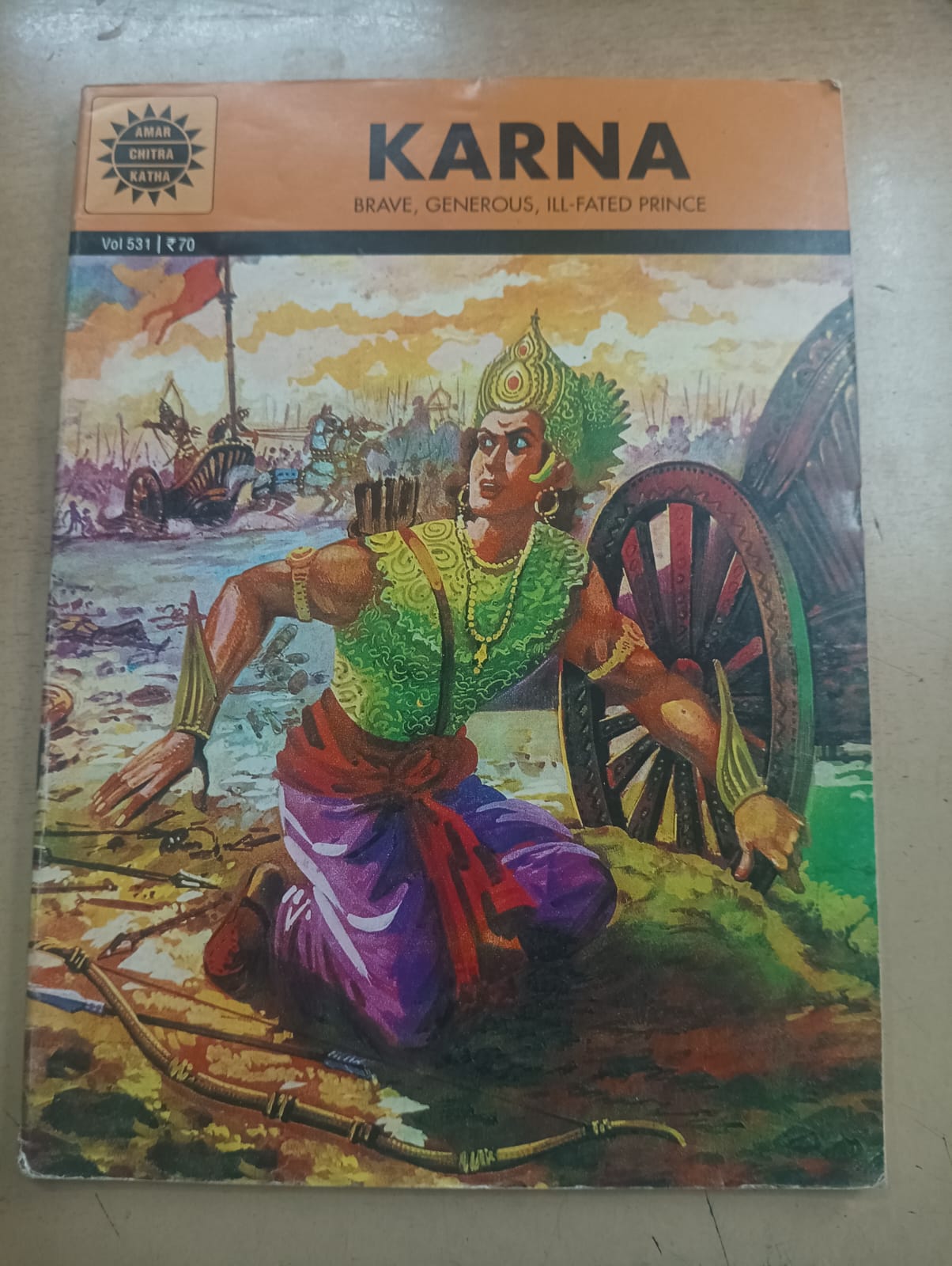 Amar Chitra Katha : Karna (Pre owned - Good Condition)