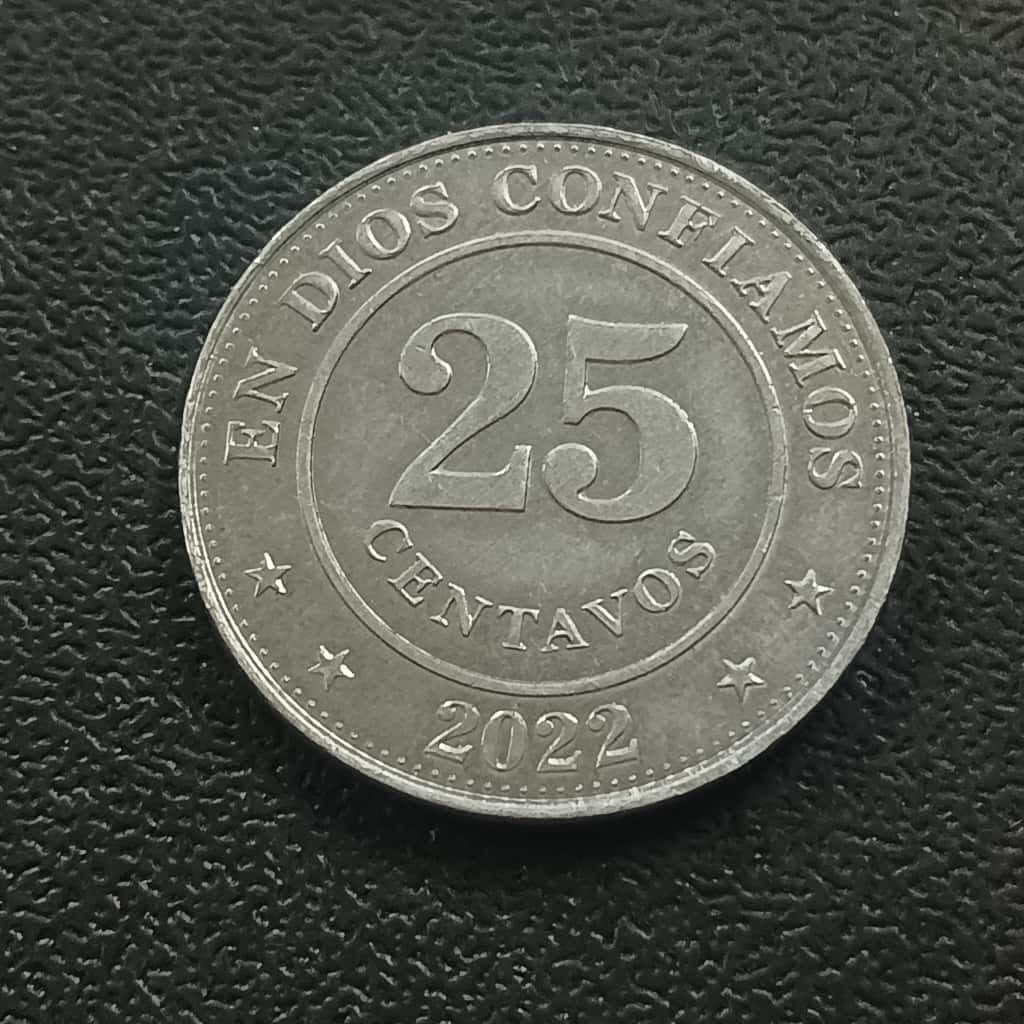 25 Centavos 2022 AUNC - Nicaragua