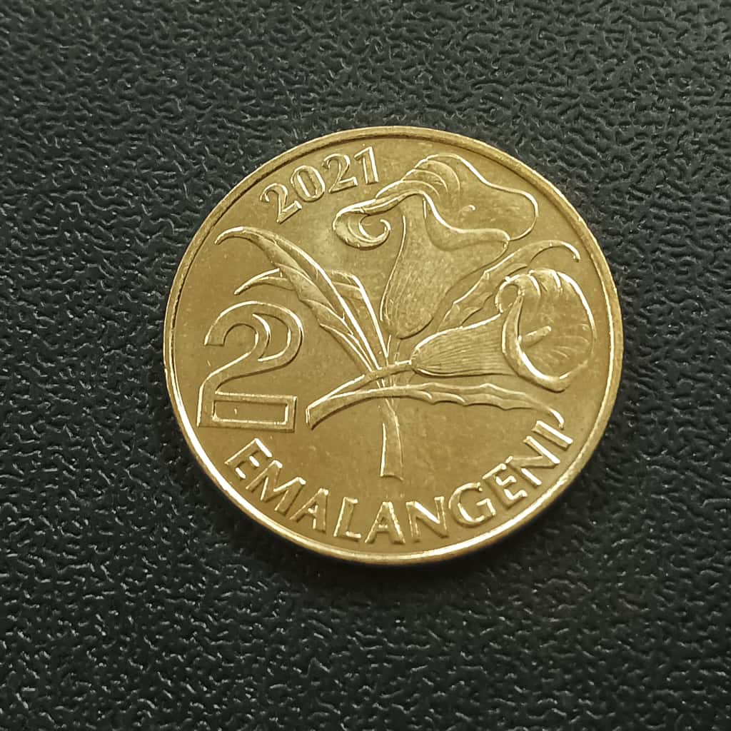 2 Emalangeni - Mswati III 2021 AUNC - Eswatini (Formerly Swaziland)