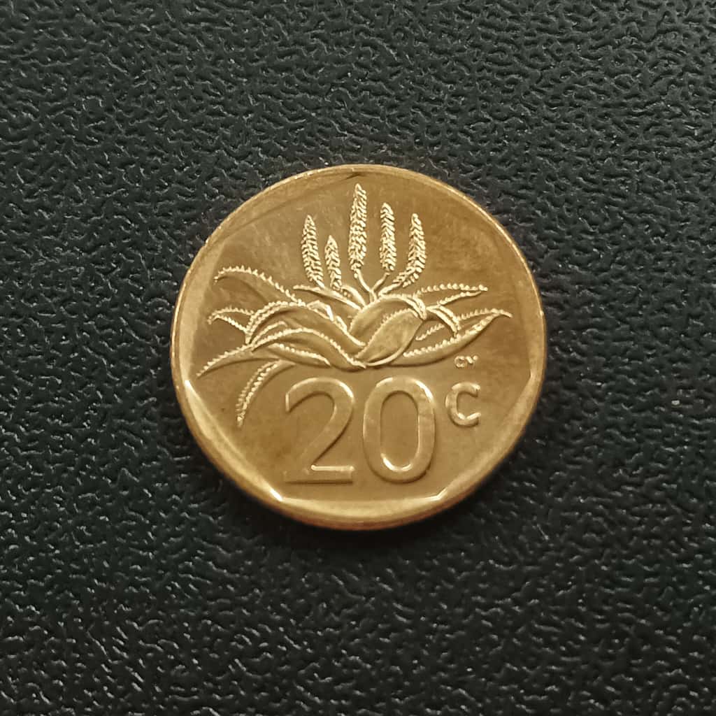 20 Cents 2023 UNC (English - Afrikaans) - South Africa