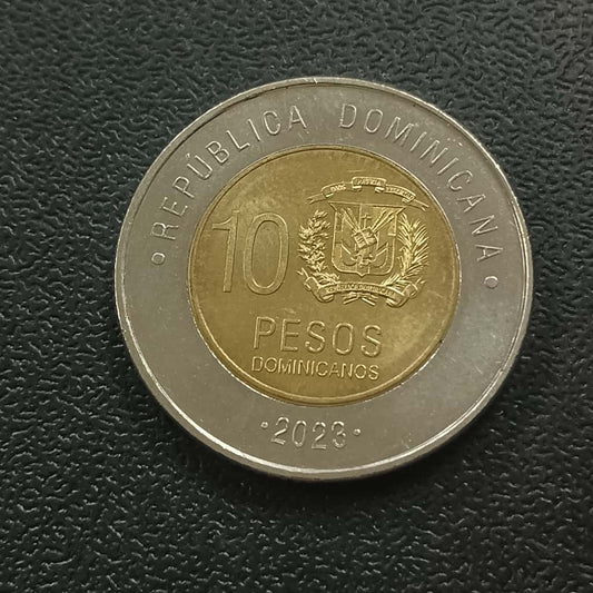10 Pesos Dominicanos 2023 AUNC - Dominican Republic