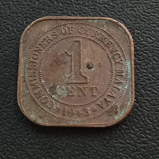 1 Cent 1943 - Malaya (Ref : 141103)