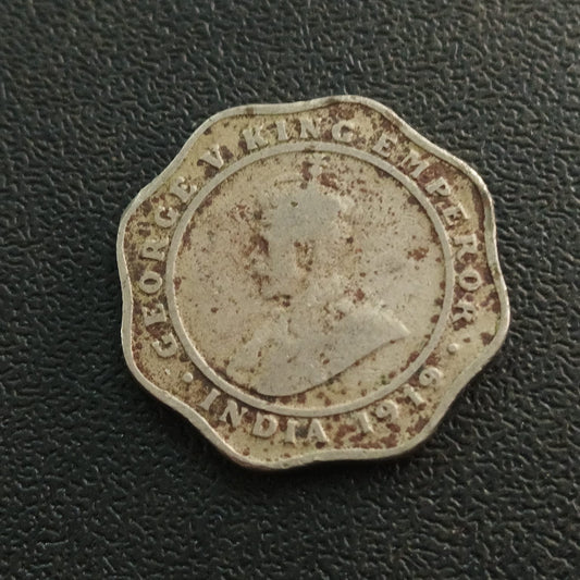 4 Anna 1919 Bombay Scarce (Ref : 191103)